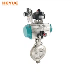 Falf glöyn byw ecsentrig dwbl perfformiad uchel niwmatig